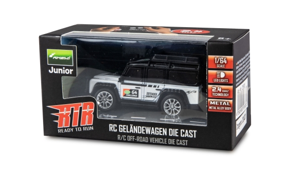 22678 DieCast 1:64 Geländewagen weiß RTR